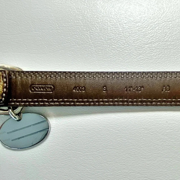 Coach Small Puppy Dog Collar & Matching Leash Set New - Picture 14 of 14